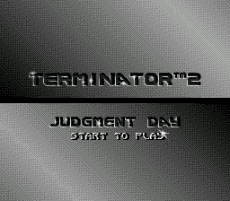 T2 - Terminator 2 - Judgment Day (USA, Europe) Title Screen